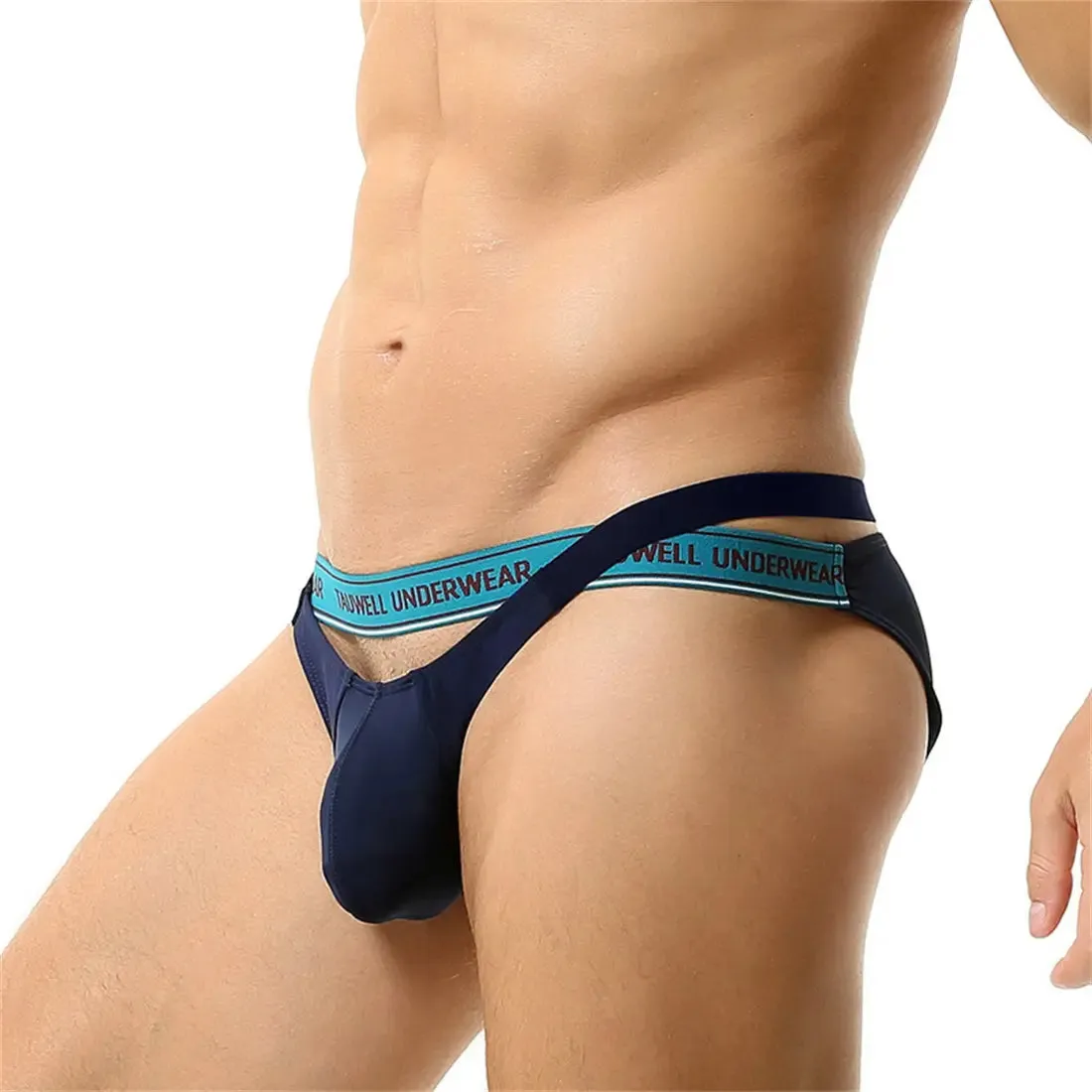 Tauwell Men's String Bikini Briefs - Sexy Cross Waistband Underwear 23103