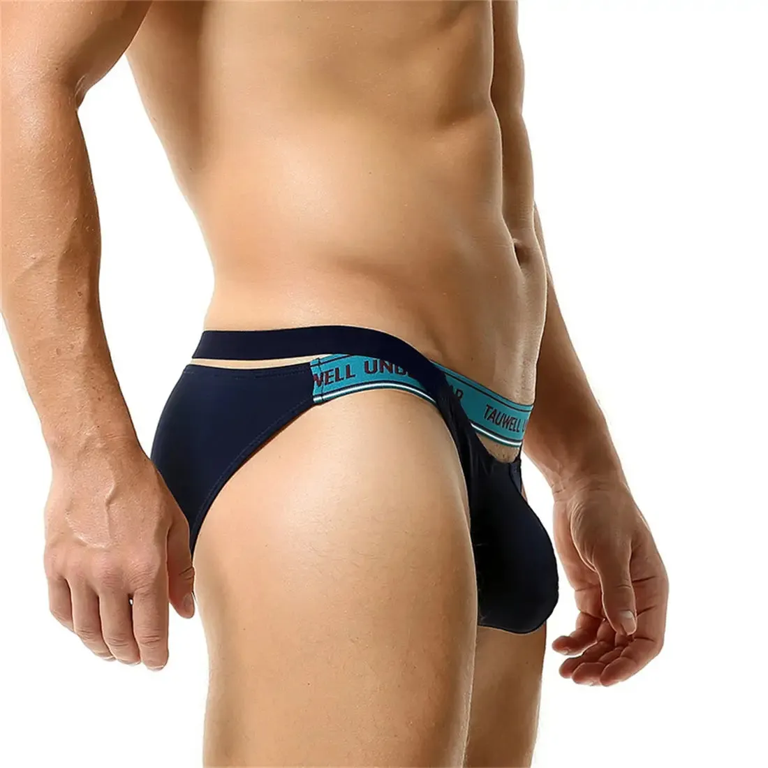 Tauwell Men's String Bikini Briefs - Sexy Cross Waistband Underwear 23103