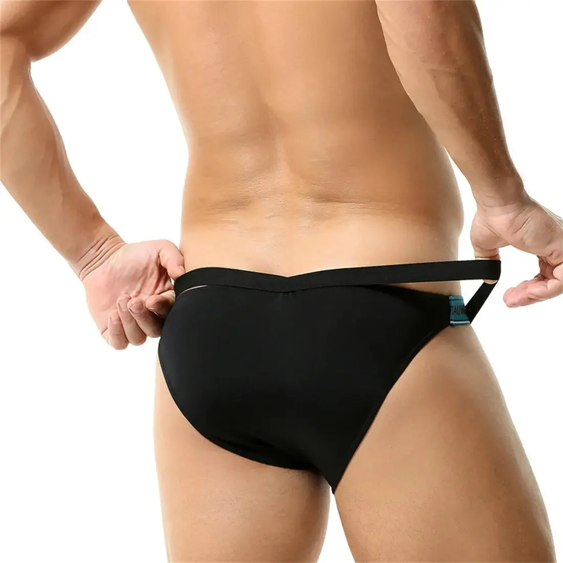 Tauwell Men's String Bikini Briefs - Sexy Cross Waistband Underwear 23103