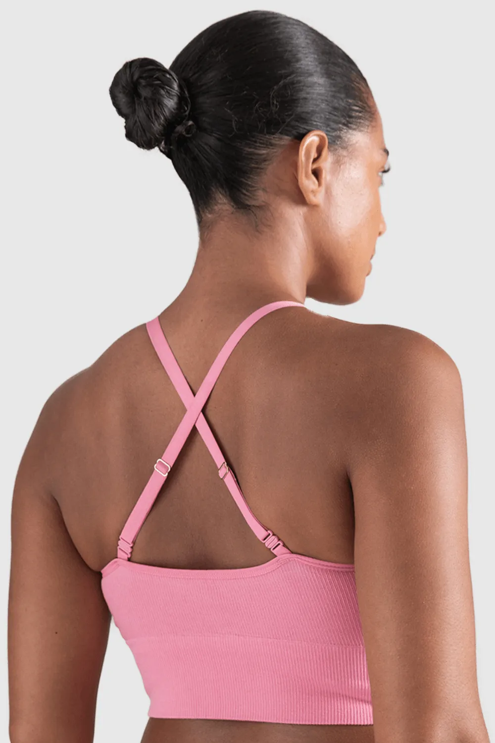 Tencel™ Seamless Bralette in Rose Pink, Size XS (UK 6-8)