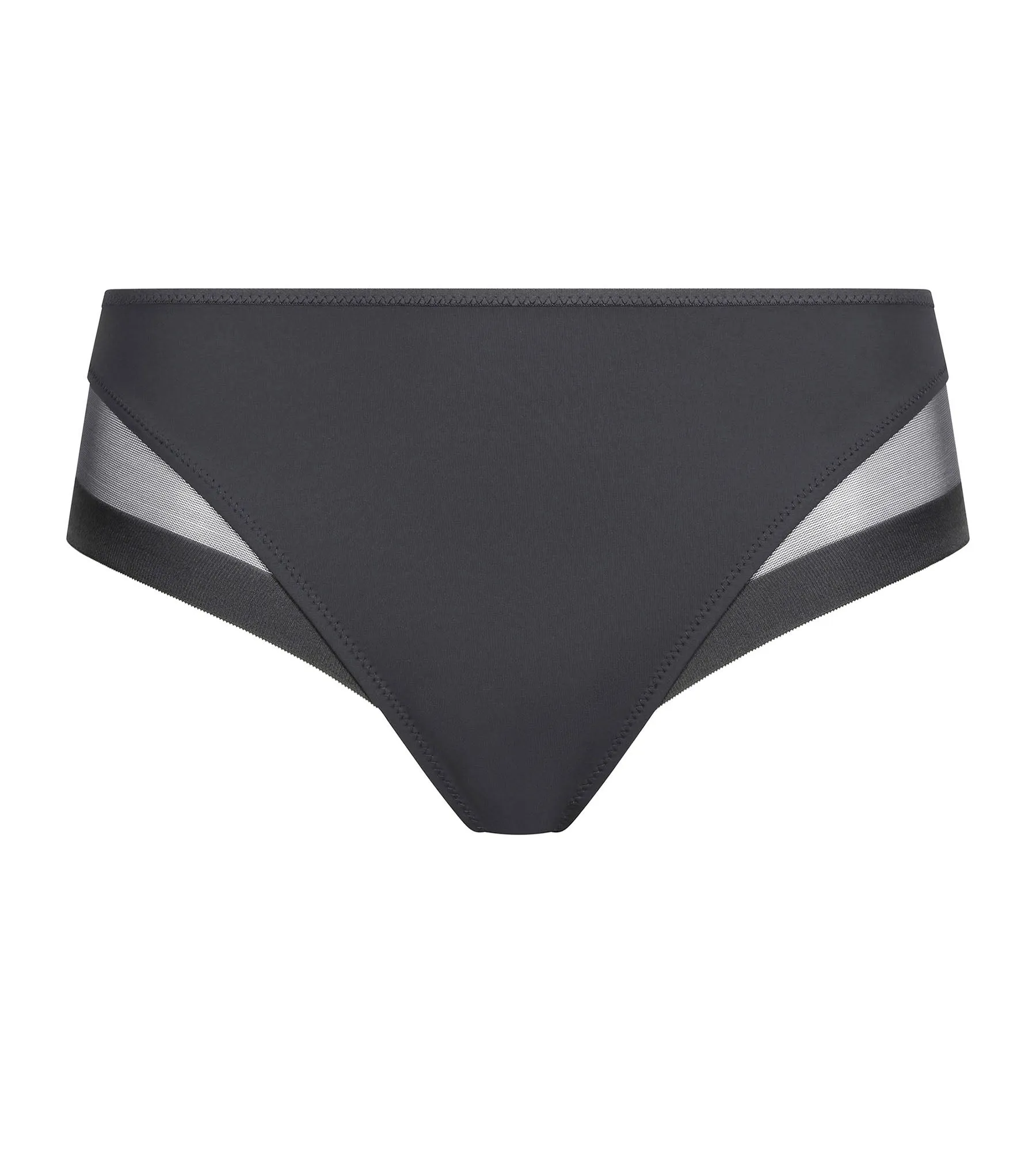 Women's microfiber and tulle panties Granit Grey Generous Classic