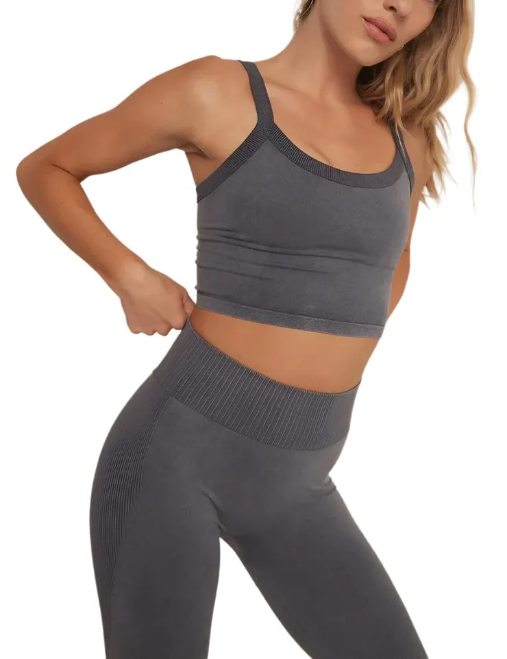 Z Supply GOOD DAY SEAMLESS TANK BRA graphite