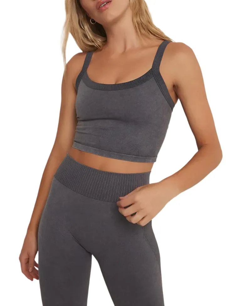 Z Supply GOOD DAY SEAMLESS TANK BRA graphite