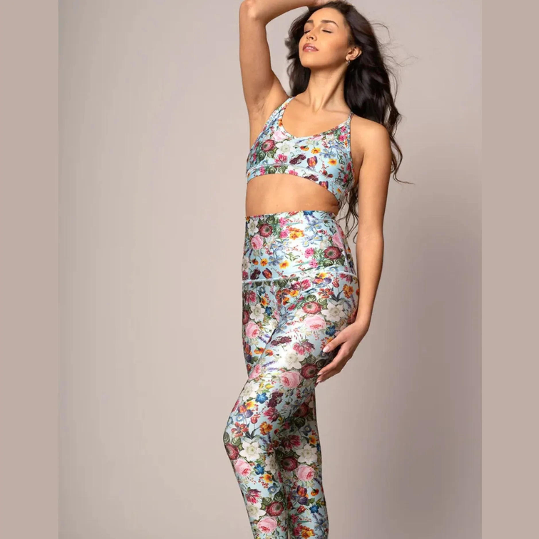 Zoe Blue Floral Bralette