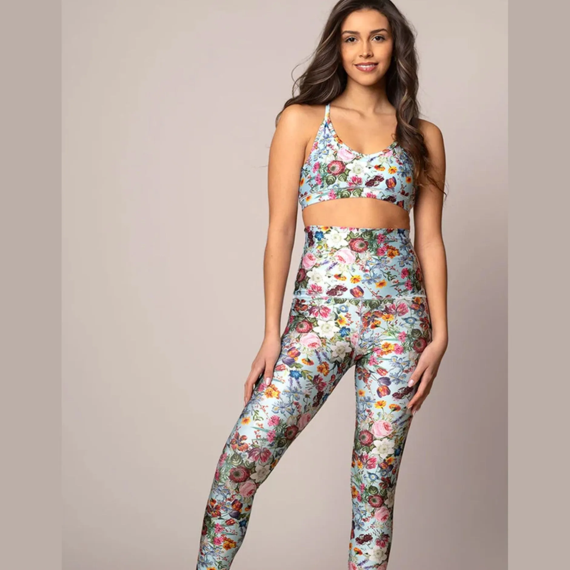 Zoe Blue Floral Bralette