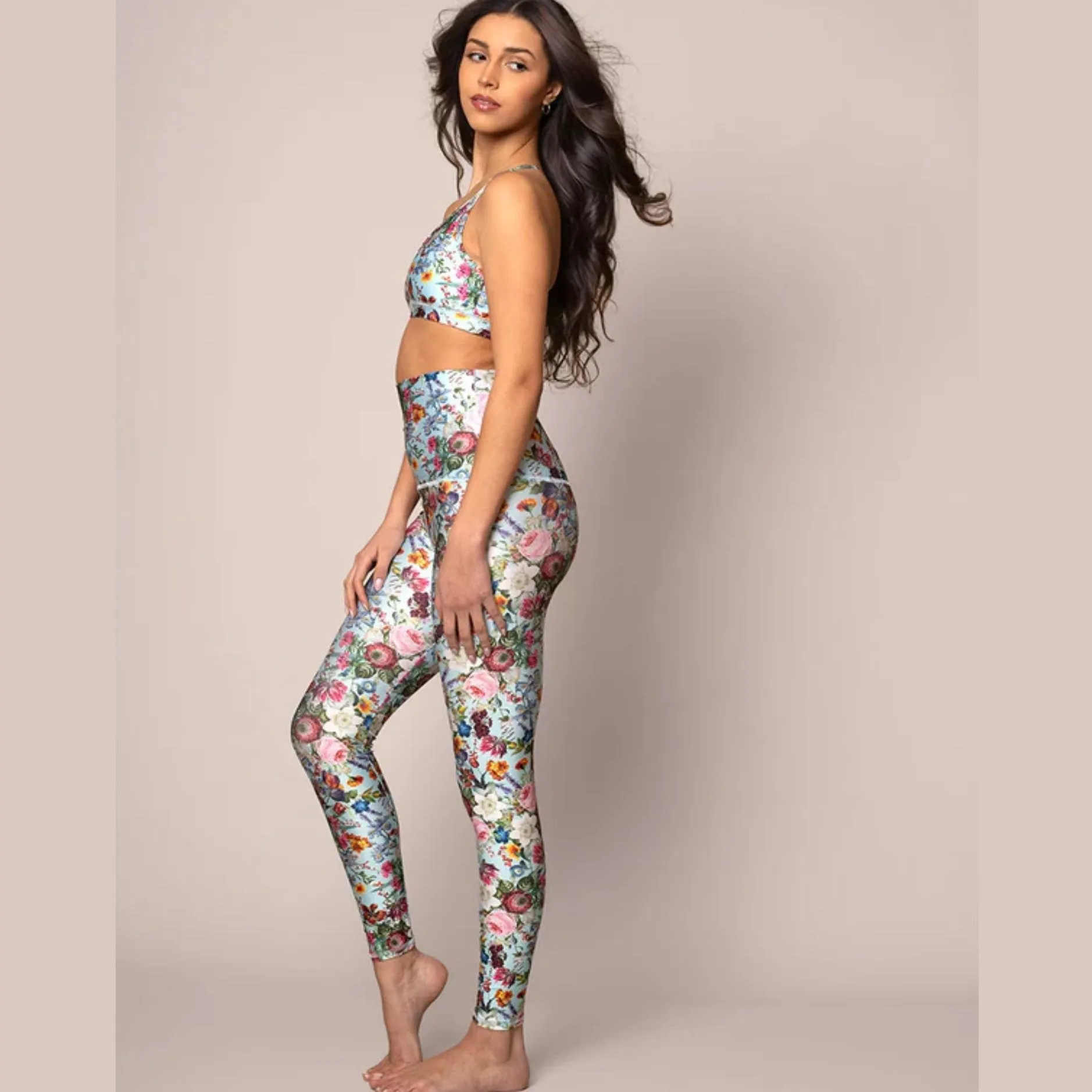 Zoe Blue Floral Bralette