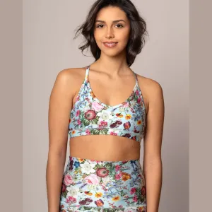 Zoe Blue Floral Bralette