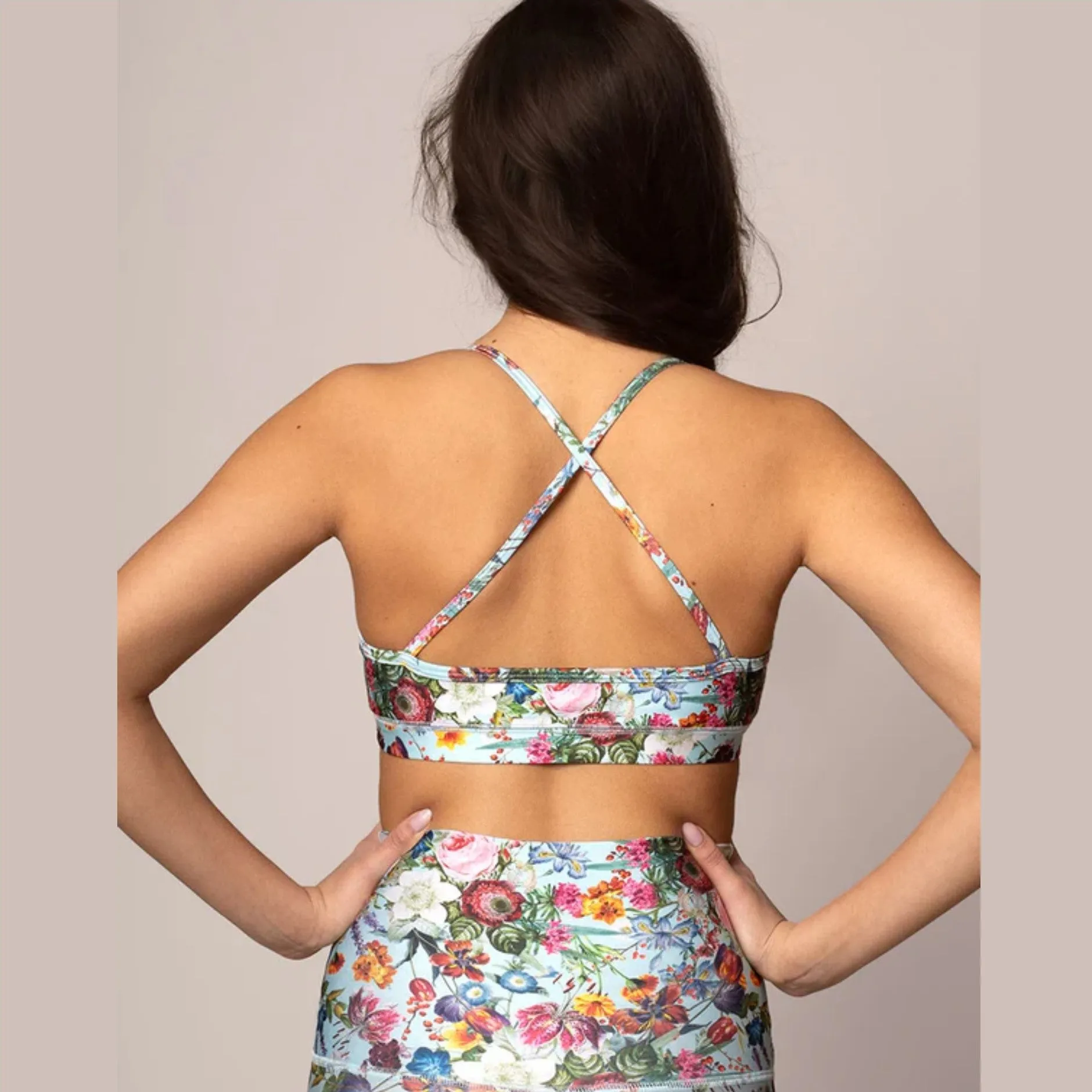 Zoe Blue Floral Bralette